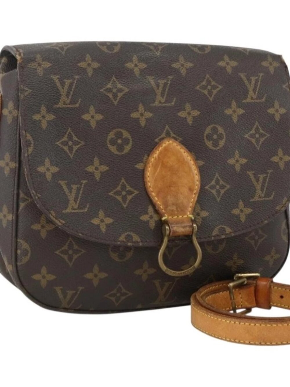 LOUIS VUITTON Monogram Saint Cloud GM Shoulder Bag M51242 LV